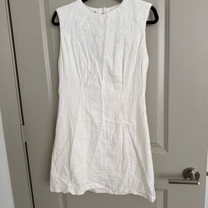 A&F Elegant White Sleeveless Dress Size Medium
